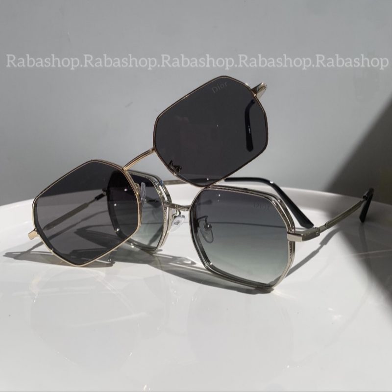 عینک چند ضلعی فلزی دیور-کد 102