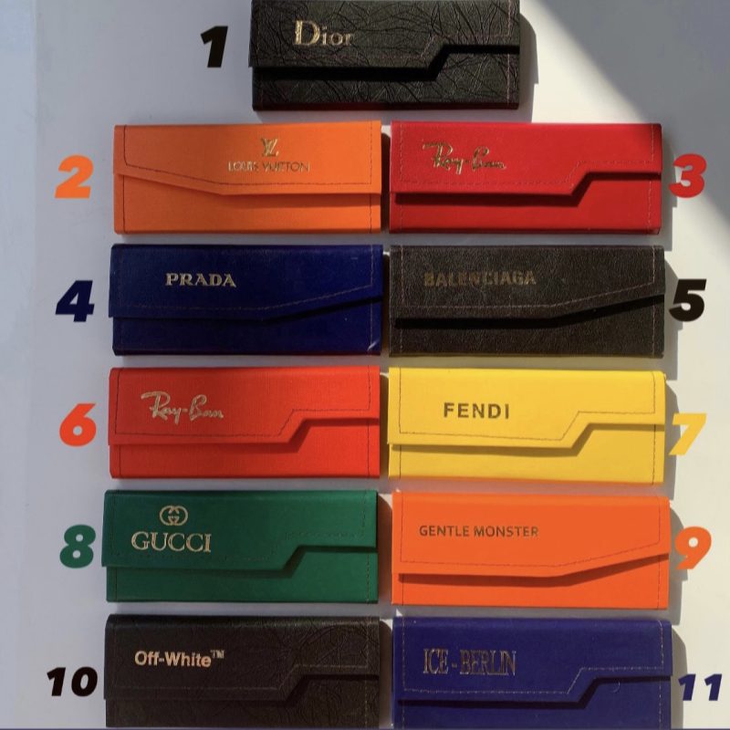 جعبه عینک تاشو برند دار