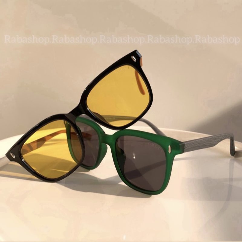 عینک پلاریزه دسته چوب گوچی-کد 265